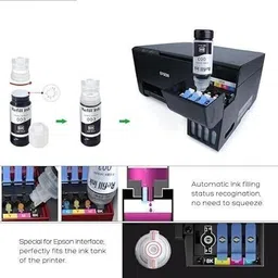 tequo 008 Refill Ink for L6580 L15140 L15150 L15160, Printer Black + Tri Color Combo Pack Ink Toner image 3