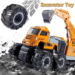 dezicon ecom Excavator Toy for Boys Age 3 Bulldozer Truck-DZE44 image 4