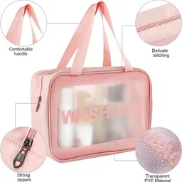 houseofcommon Women Pink Cosmetic Bag image 4