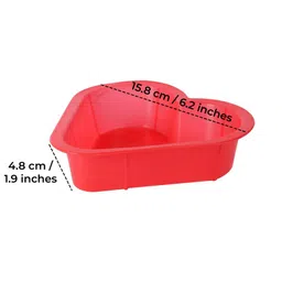 hazel Red Silicone Small Heart Shape 7.5 Inch Cake Mold image 4