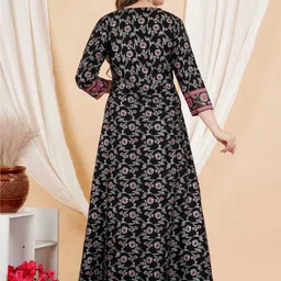 fastal look Women Printed Viscose Rayon Anarkali Kurta image 2