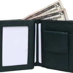 metronaut Men Casual, Evening/Party, Formal, Travel, Trendy Green Artificial Leather Wallet image 2