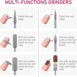 as tool center Electric Mini Grinder Polishing Tool Machine Set or Manicure Pedicure Nail Art Tool AC 220V, 50Hz Rotary Bit Set image 3