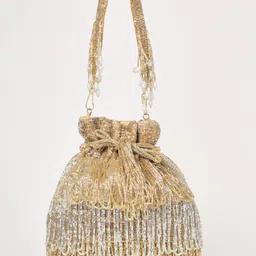 Women Beige Potli-image-14