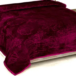 swikon star Self Design Double Woollen Blanket for Heavy Winter image 2