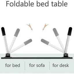rutja Foldable multipurpose Laptop table Wood Portable Laptop Table image 2