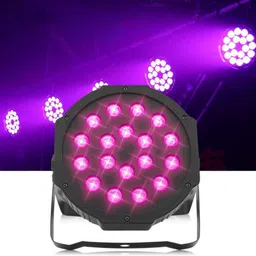 kavyara Bright 18 LED RGB PAR DJ Light | Sound Sync Remote Control | Party Stage Lights Shower Laser Light-picture-18