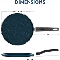 borosil Prochef Nonstick Tawa Tawa 28 cm diameter image 2