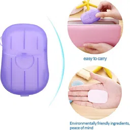 pramukhswami darshan Disposable Hand Washing Cleaning Paper Soap Flakes Mini Soap Paper image 2