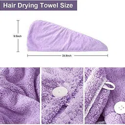 padchaaya Cotton 500 GSM Hair Towel image 2