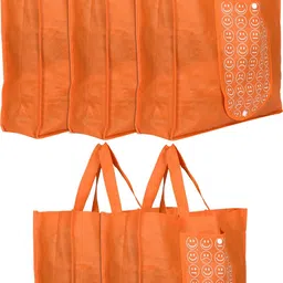 heart home Pack of 5 Grocery Bags-picture-24