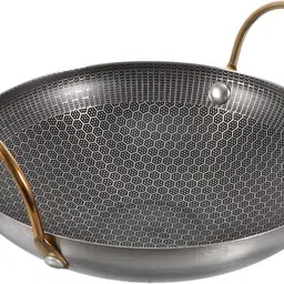pratyadh Non-Stick Honeycomb Steel Soup Pot Stir Fry Pan 20 cm diameter 2 L capacity image 1