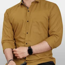 parthline Men Slim Fit Solid Spread Collar Formal Shirt-picture-17