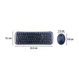 iGear KeyBee Wireless Keyboard & Mouse Combo (1600 DPI, Multicolor Design, Dark Green) image 2