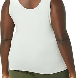 shaperx Plus Size Tank Top for Women Camisole Summer Basic Cotton Udershirts Pack of 1 Plus Size image 2