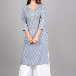 SkyaSia Ethnic Motif Printed Regular Kurta With Palazzos-picture-27