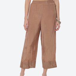 Rangriti Women Beige Palazzos-picture-40