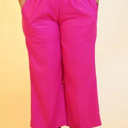 LetsDressUp Women Chambray Straight Fit Palazzos-image-62