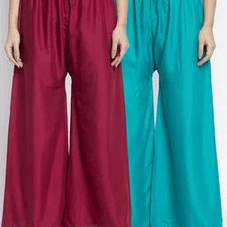 GRACIT Women Pack Of 2 Ethnic Palazzos-image-27