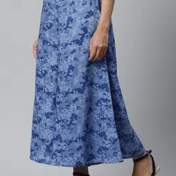 AURELIA Women Blue Printed Palazzos-picture-15