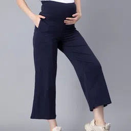 NIGHTSPREE Wide Leg Cotton Maternity Palazzos image 2