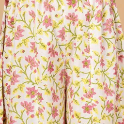 Pistaa Women Lime Green Regular Kurta with Palazzos image 3