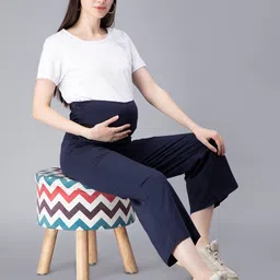 NIGHTSPREE Wide Leg Cotton Maternity Palazzos image 4