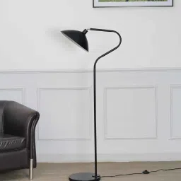 kapoor lampshades Volta Black Finish Metal Study Floor Lamp image 2