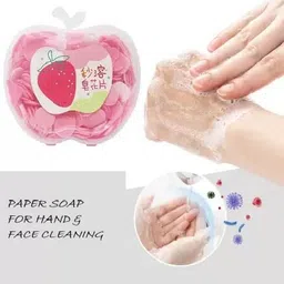 kaiasha Soft Bath For travel using soap Apples shape box for Children-picture-17