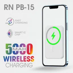 rivano 5000 mAh 20 W Wired & Wireless With MagSafe Slim Pocket Size Power Bank image 5