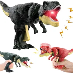 happybive Realistic Dinosaur Toy with Biting Roaring Function-Sound Effect & Lighting |334 image 1