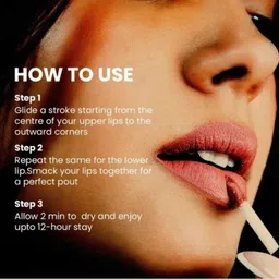 aziel Creamy Matte Long Lasting Lipstick for Women | Creamy Lipstick | Single Swipe image 5