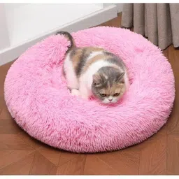 zexsazone Polyester Fibre Sleeping Pillow Pack of 1 Animals Round donut pet bed-picture-18