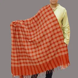 Vrinde Wool Checkered Men Shawl image 1