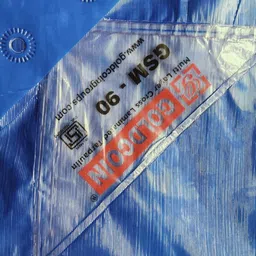 hous of commons TARPULINE 9 X 12 FEET (TRANSPARENT BLUE) Tent - For PREMIUM 90 GSM MULTILAYER UV RESISTANT PROTECT FROM WIND ,RAIN OR SUN LIGHT image 3