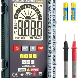 sg flash HTC-11S-3½ Digits TRMS,NCV,Live Wire Detector Digital Multimeter(4000 Counts) Digital Multimeter image 2
