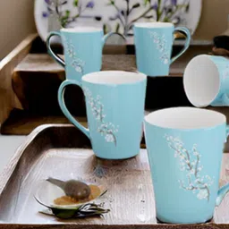 kraftlik handicrafts Beautiful Blossom Tree Printed Ceramic Kitchen Decor Perfect Gift Ceramic Coffee Mug image 3