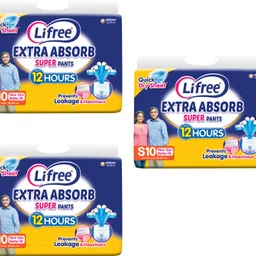 lifree Extra Absorb Super Pants - S Size | Adult Diapers | 12H Leak Protection AC Adult Diapers - S-picture-20