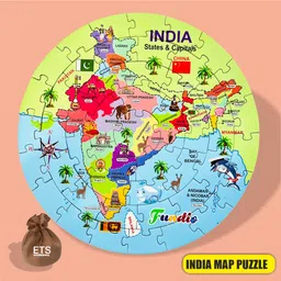 ets India Map Jigsaw Puzzle image 2