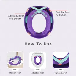 r for rabbit Minimo Teddy Potty Seat for Baby with Anti Slip Pads Designed for Universal Fit Potty Seat image 2