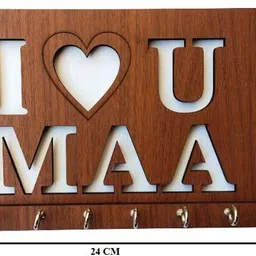 faura LOVE YOU MAA KEY CHAIN HOLDER Wood Key Holder image 4