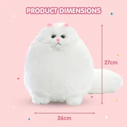 saro Combo Soft Toy persian cat and Rattel Ball 12cm - 30 cm image 2