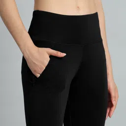 adrenex by flipkart Solid Women Black Tights image 4