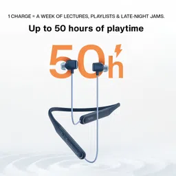 noise Airwave Crest 50Hr Playtime, 13mm Driver, Dual Pairing, 10min Charge 10hr Play Bluetooth Headset image 4