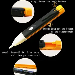 smartwo AC Voltage Line Tester With Buzzer And LED Torch Light Digital Voltage Tester image 4