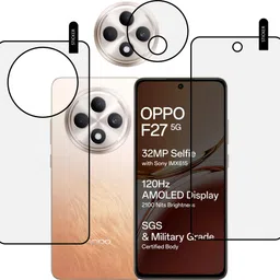 MOBKAVACH Front and Back Tempered Glass for OPPO F27 5G WITH CAMERA LENS PROTECTOR-picture-14