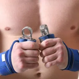 dr pacvu Athletes Choice Pack of 3 Combo | Foam Handle Hand Gripper For Increase Arms and fingers Physical Strength with Resisatence Band Toning Tube For Home Gym Body Stretching and Physcial Fitness | Hand Gripper and Single Band Toning Tubes | For Mens, Women, Adults | Athletes Choice Fitness Accessory Kit Kit image 3