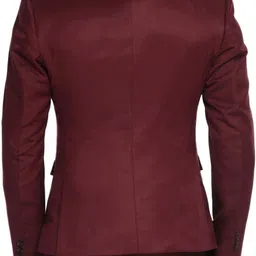 trulyfeb Men Solid Single Breasted Casual, Festive, Festive & Wedding, Formal, Wedding, Party Blazer image 2