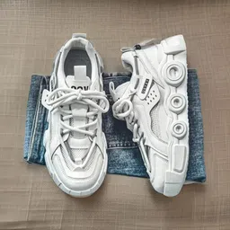 6one9 Stylish Casual shoes for men | Premium shoes | White Sneaker Shoes Casuals For Men image 2