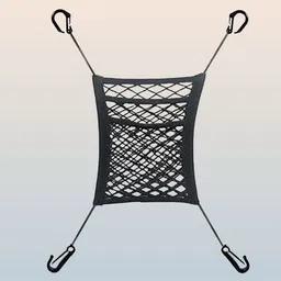 aelrnis 3-Layer Car Mesh Organizer, Seat Back Net Bag, Automotive Seat Back Organizers, Car Multi Pocket image 1